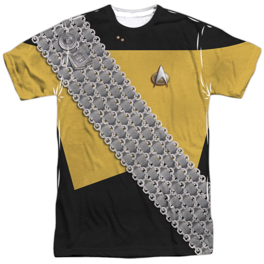 Star Trek Worf Uniform Men's Regular Fit Polyester Short-Sleeve T-Shirt