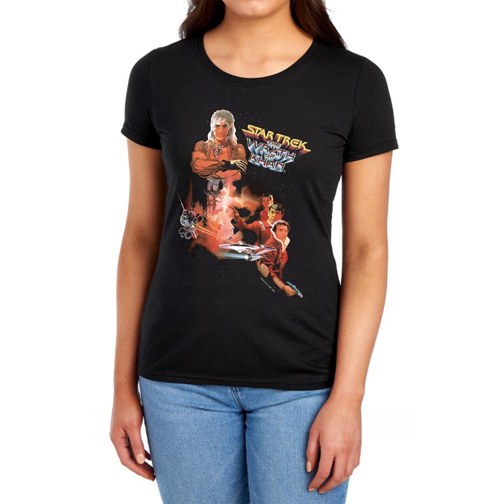 Star Trek Wrath Of Khan (Movie) Women's 18/1 Cotton Short-Sleeve T-Shirt