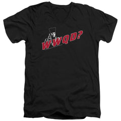 Star Trek WWQD Men's 30/1 Cotton Slim V-Neck T-Shirt