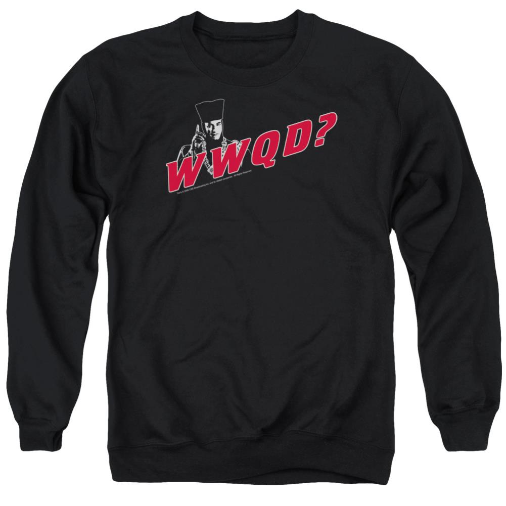 Star Trek WWQD Men's Crewneck 50 50 Poly Long-Sleeve T-Shirt
