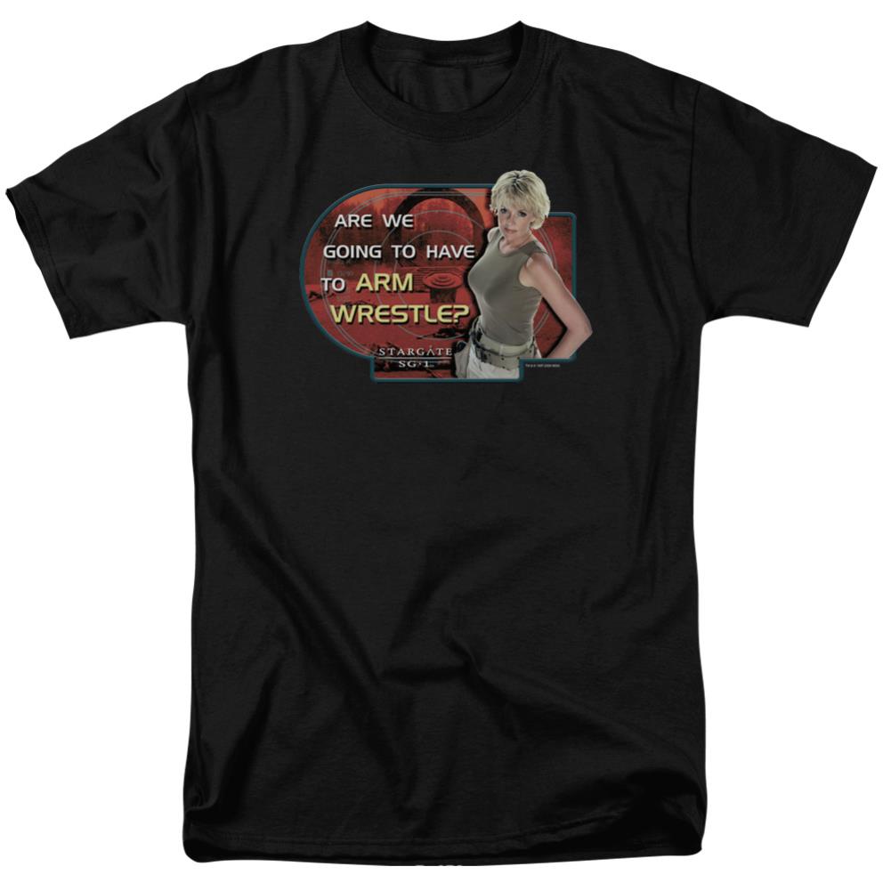 Stargate SG-1 Arm Wrestle Men's 18/1 Cotton Short-Sleeve T-Shirt