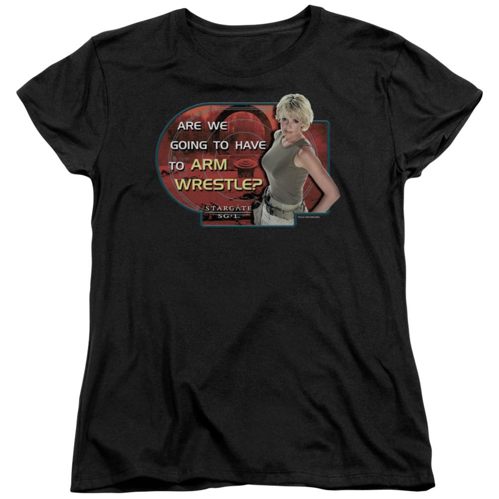 Stargate SG-1 Arm Wrestle Women's 18/1 Cotton Short-Sleeve T-Shirt