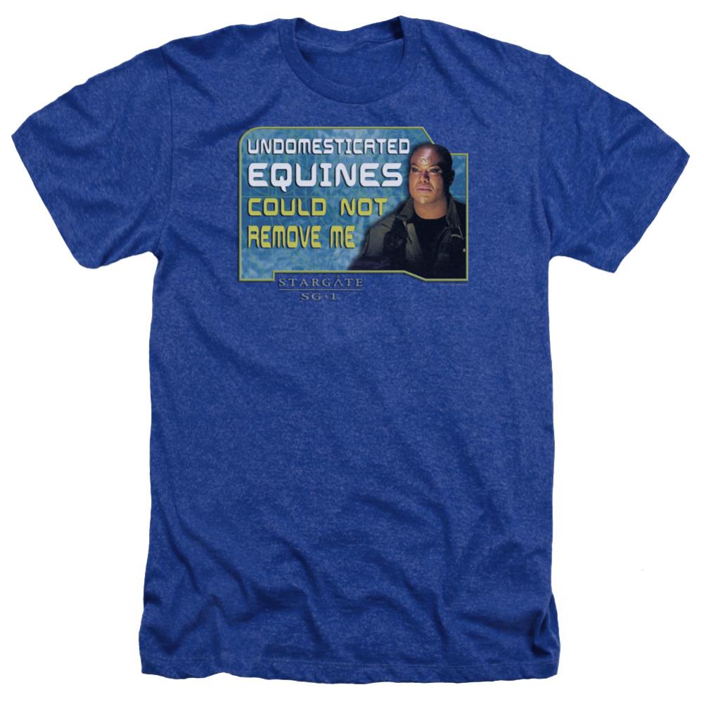 Stargate SG-1 Dedicated Men's 30/1 Heather 60 40 Poly Short-Sleeve T-Shirt