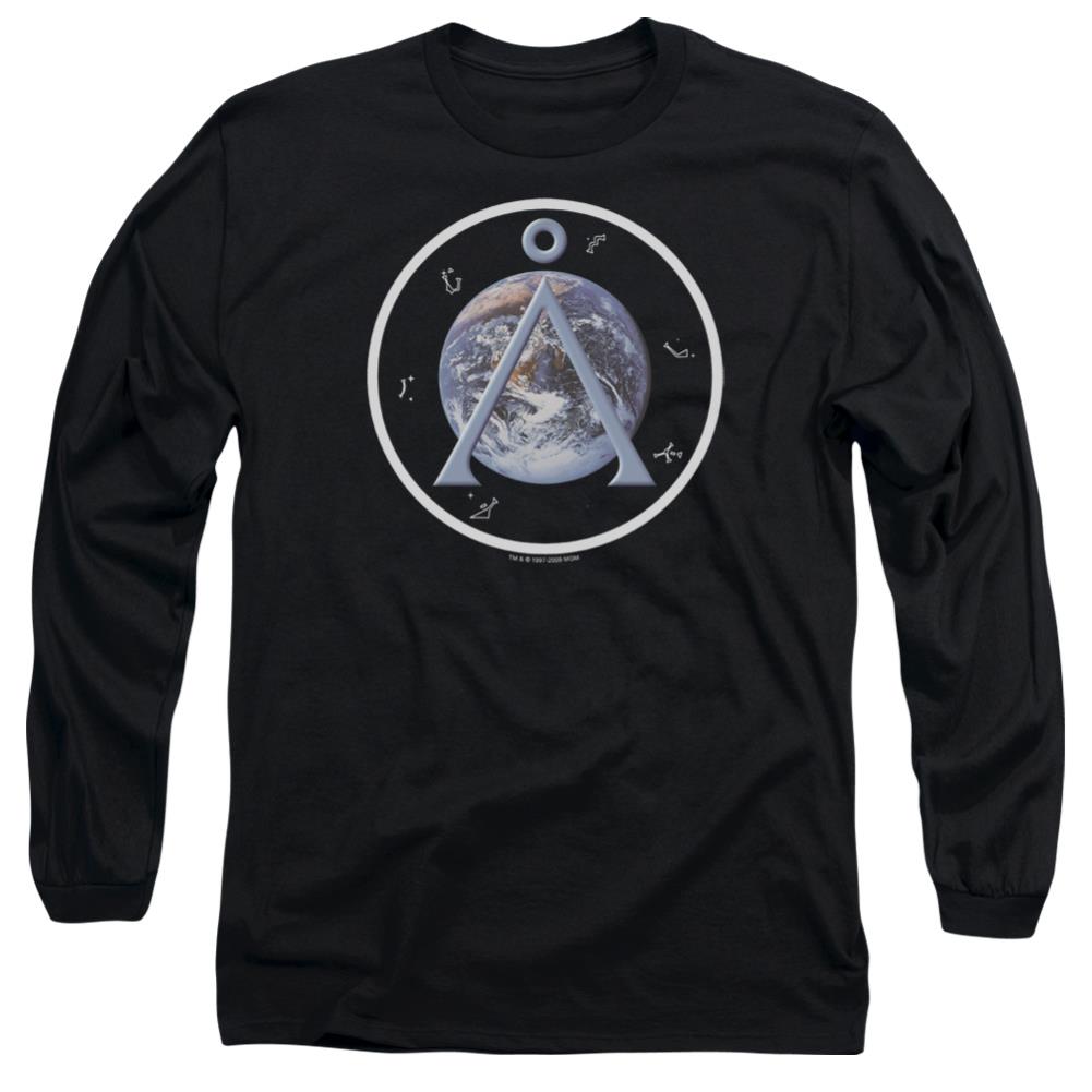 Stargate SG-1 Earth Emblem Men's 18/1 Cotton Long-Sleeve T-Shirt