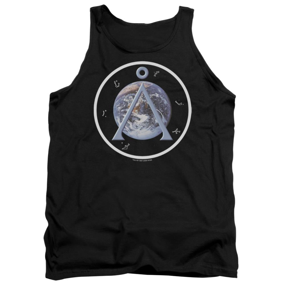 Stargate SG-1 Earth Emblem Men's 18/1 Cotton Tank Top