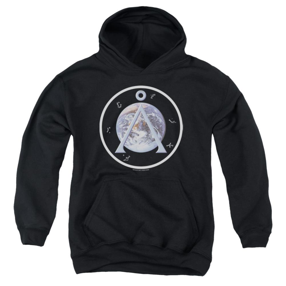 Stargate SG-1 Earth Emblem Youth Cotton Poly Pull-Over Hoodie