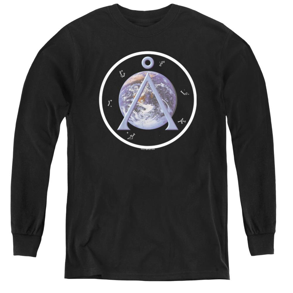 Stargate SG-1 Earth Emblem Youth Long-Sleeve T-Shirt