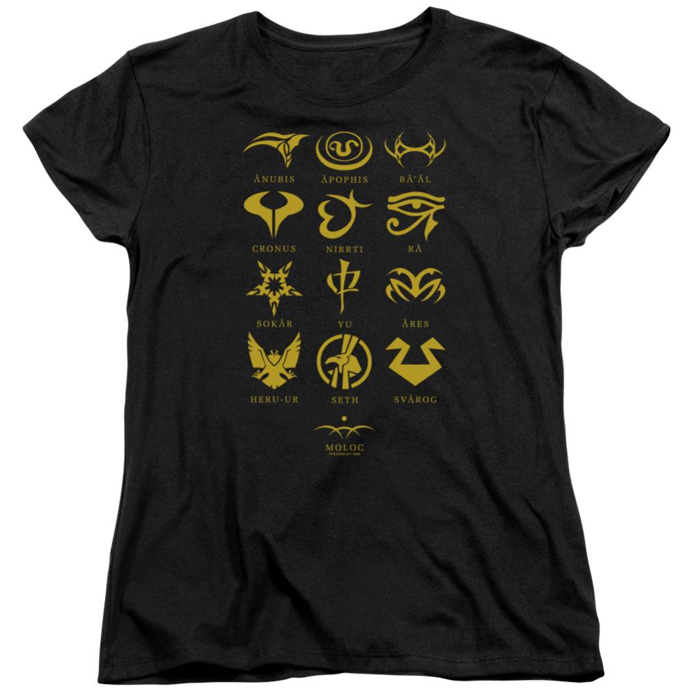 Stargate SG-1 Goauld Characters Women's 18/1 Cotton Short-Sleeve T-Shirt