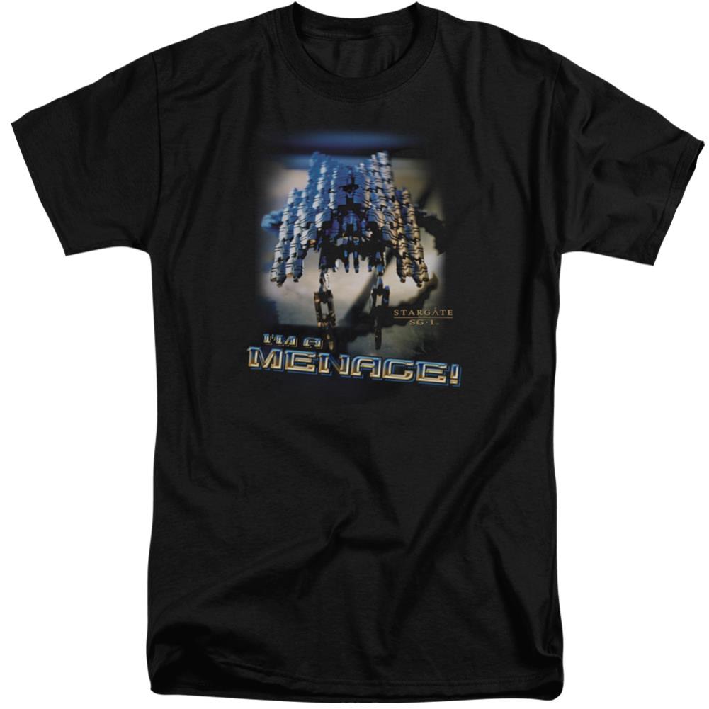 Stargate SG-1 Menace Men's 18/1 Tall Cotton Short-Sleeve T-Shirt
