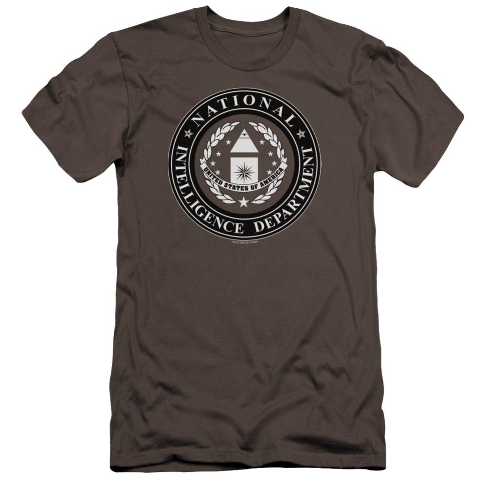 Stargate SG-1 NID Logo Men's Ultra-Soft 30/1 Cotton Slim Short-Sleeve T-Shirt