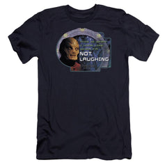 Stargate SG-1 Not Laughing Men's Ultra-Soft 30/1 Cotton Slim Short-Sleeve T-Shirt