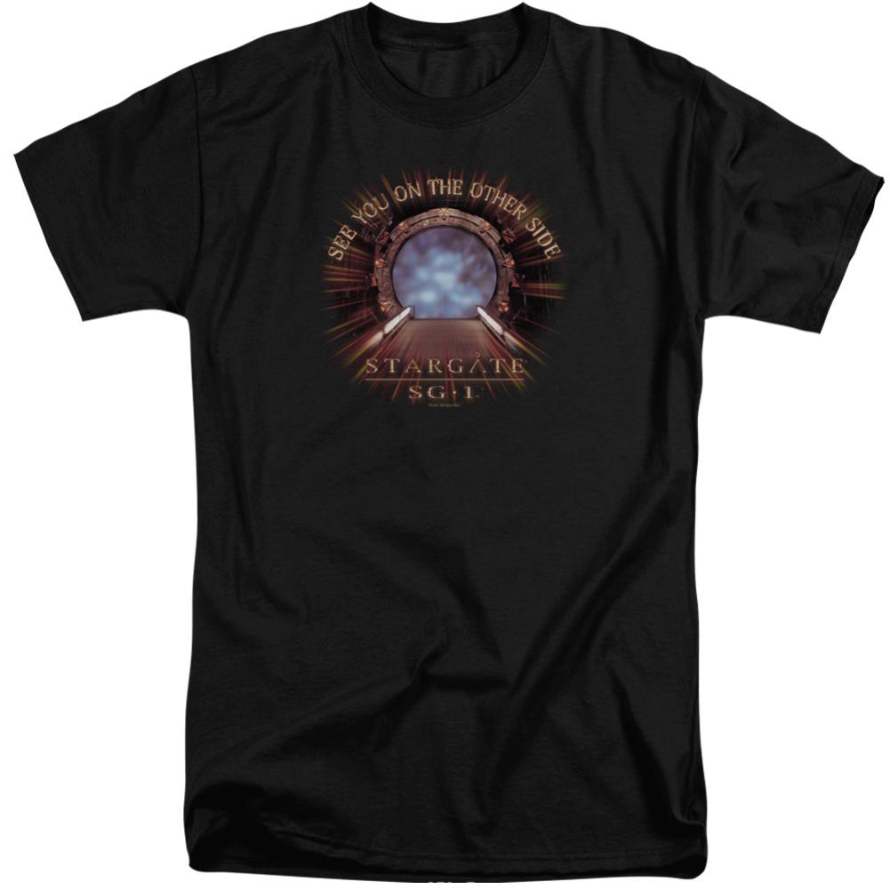 Stargate SG-1 Other Side Men's 18/1 Tall Cotton Short-Sleeve T-Shirt
