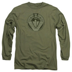 Stargate SG-1 SG-1 Distressed Men's 18/1 Cotton Long-Sleeve T-Shirt