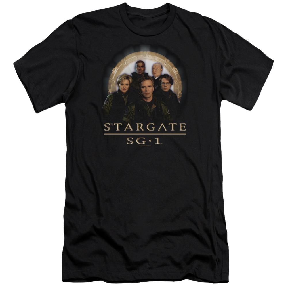 Stargate SG-1 SG-1 Team Men's Ultra-Soft 30/1 Cotton Slim Short-Sleeve T-Shirt
