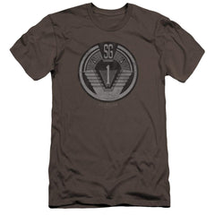 Stargate SG-1 Team Badge Men's Ultra-Soft 30/1 Cotton Slim Short-Sleeve T-Shirt