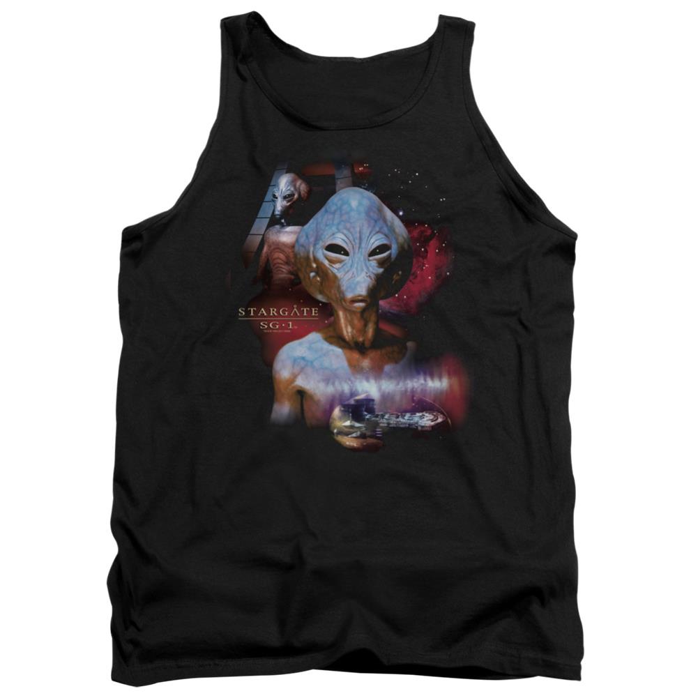Stargate SG-1 The Asgard Men's 18/1 Cotton Tank Top