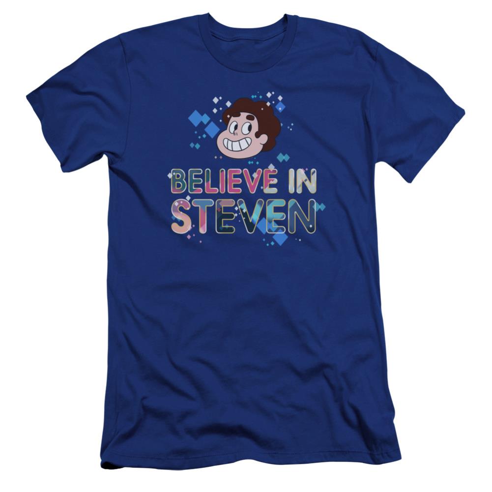 Steven Universe Believe Men's Ultra-Soft 30/1 Cotton Slim Short-Sleeve T-Shirt