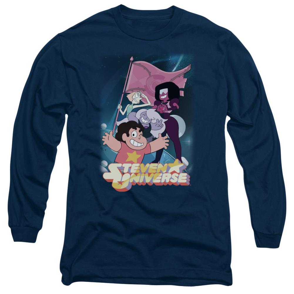 Steven Universe Crystal Gem Flag Men's 18/1 Cotton Long-Sleeve T-Shirt