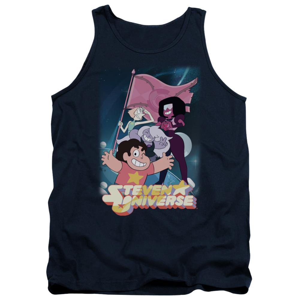 Steven Universe Crystal Gem Flag Men's 18/1 Cotton Tank Top