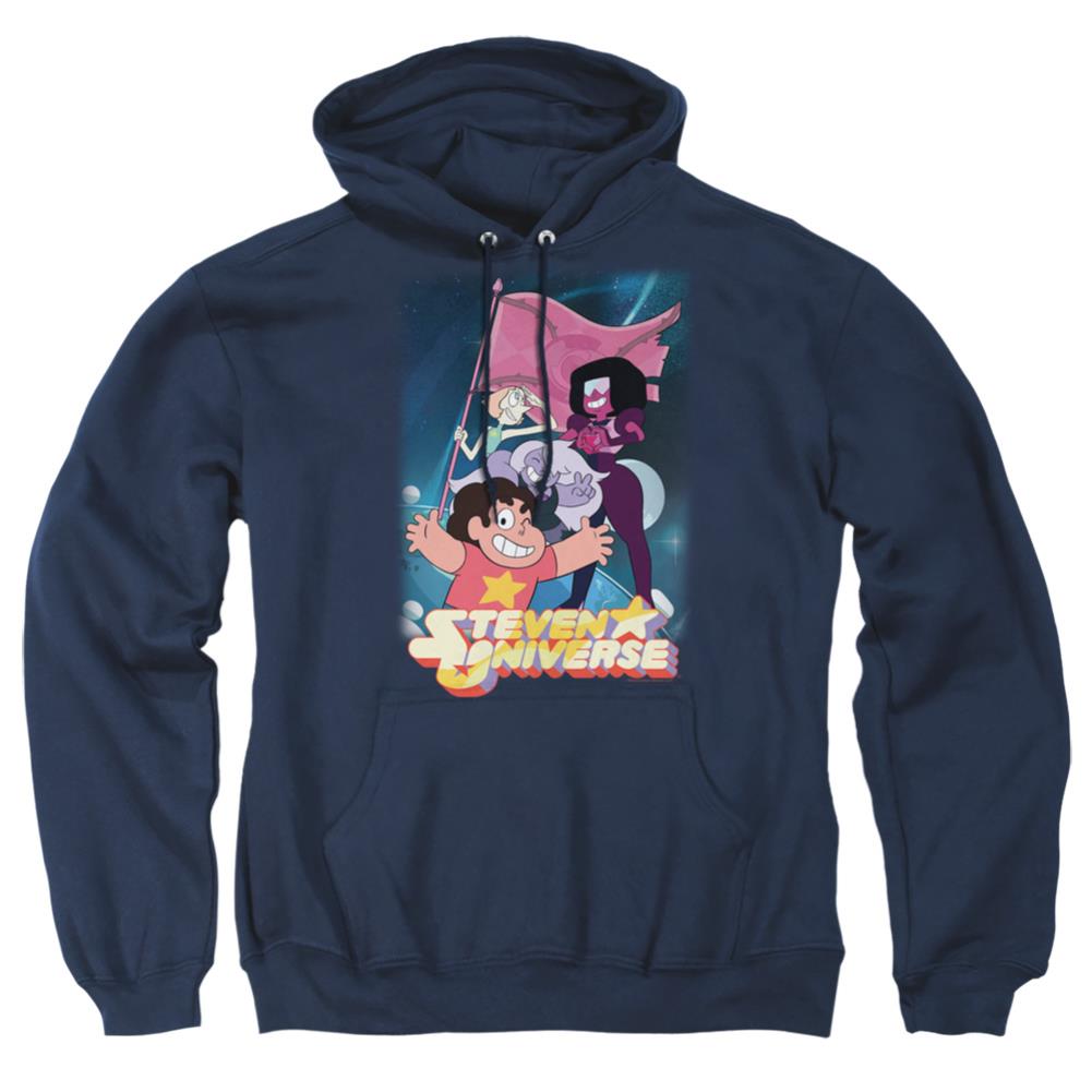 Steven Universe Crystal Gem Flag Men's Pull-Over 75 25 Poly Hoodie
