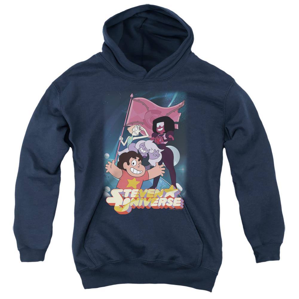 Steven Universe Crystal Gem Flag Youth Cotton Poly Pull-Over Hoodie