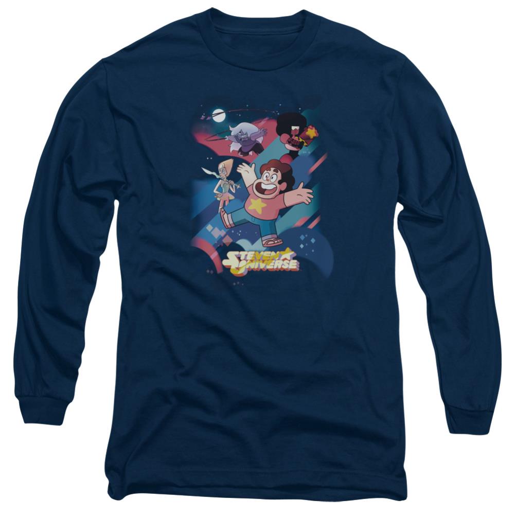 Steven Universe Group Shot Men's 18/1 Cotton Long-Sleeve T-Shirt