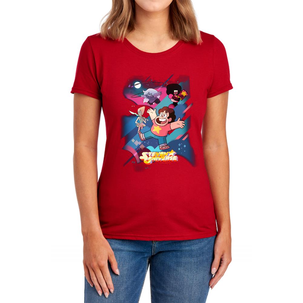 Steven Universe Group Shot Women's 18/1 Cotton Short-Sleeve T-Shirt