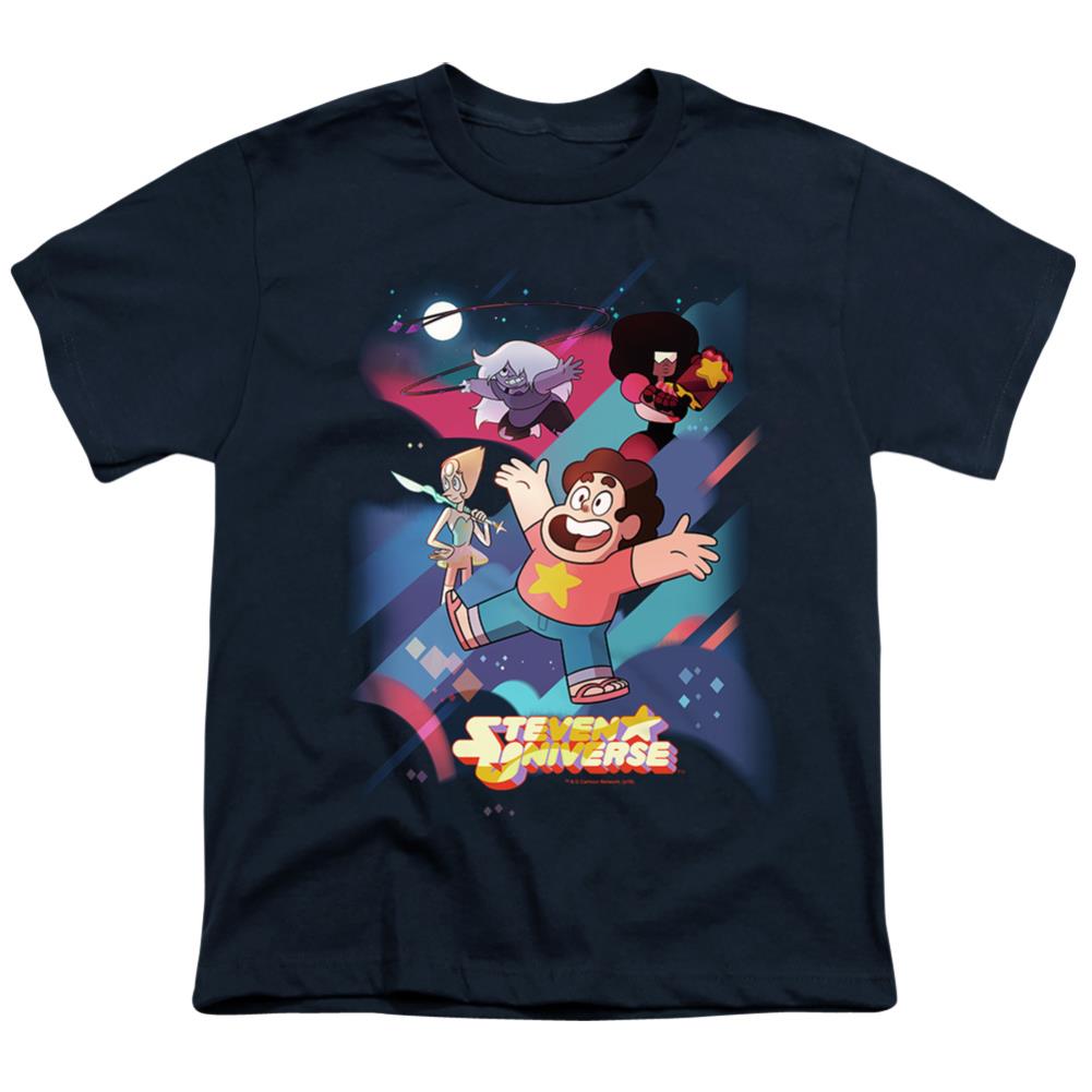 Steven Universe Group Shot Youth 18/1 100% Cotton Short-Sleeve T-Shirt