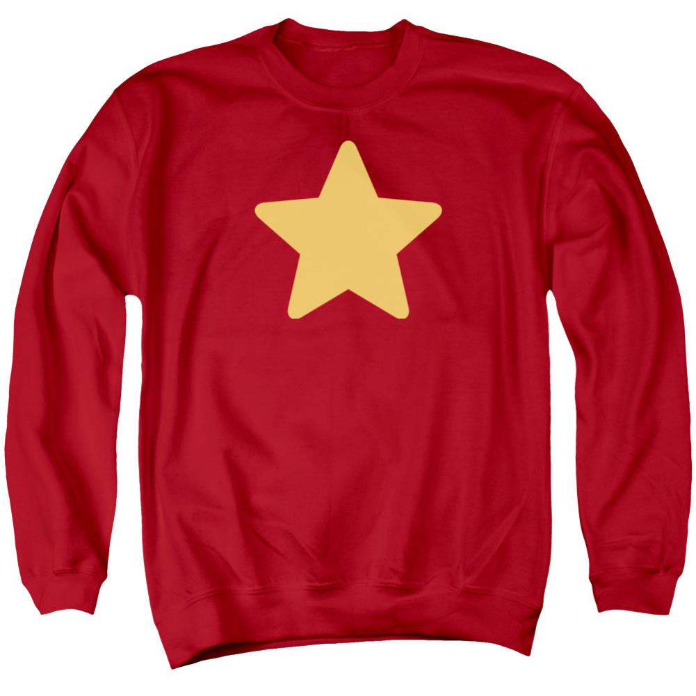 Steven Universe Star Men's Crewneck 50 50 Poly Long-Sleeve T-Shirt