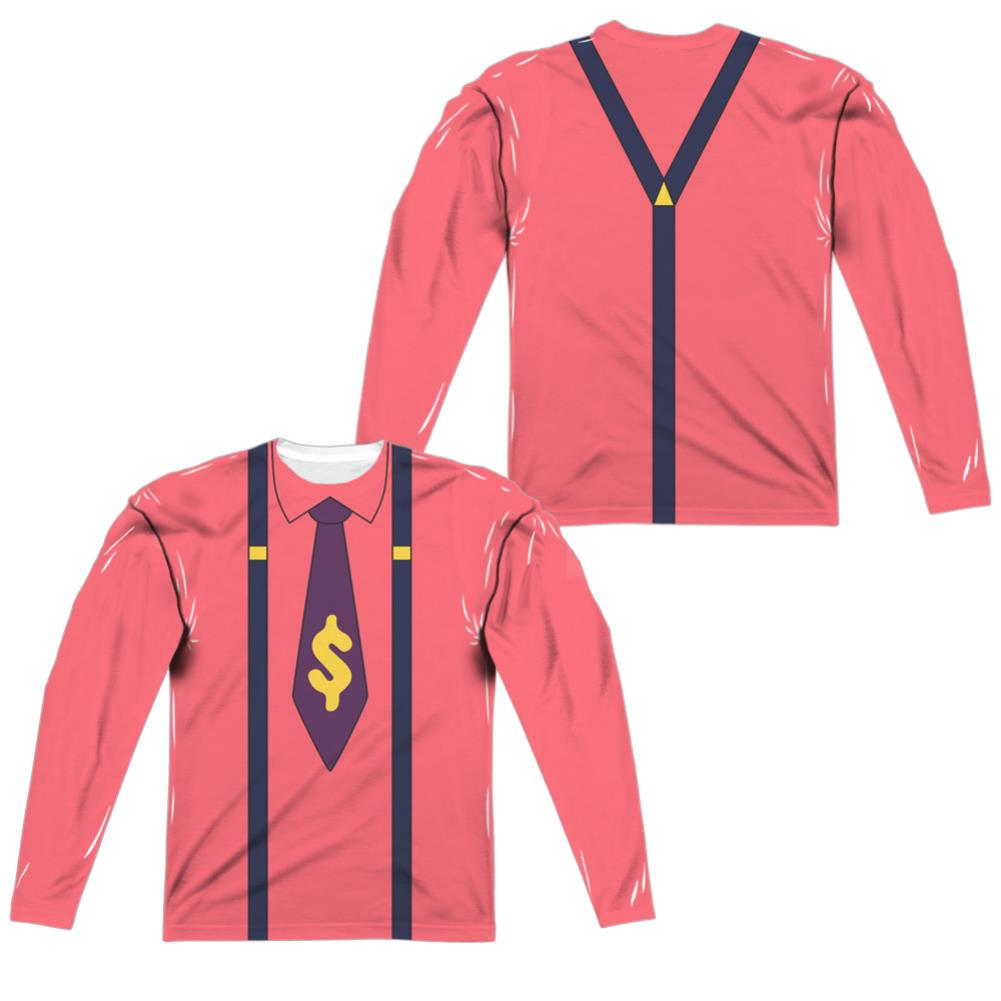 Steven Universe Tiger Millionaire (Front/Back Print) Men's Regular Fit Polyester Long-Sleeve T-Shirt