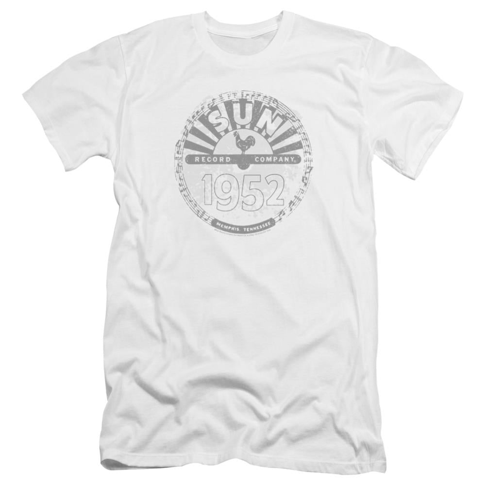 Sun Records Crusty Logo Men's Ultra-Soft 30/1 Cotton Slim Short-Sleeve T-Shirt