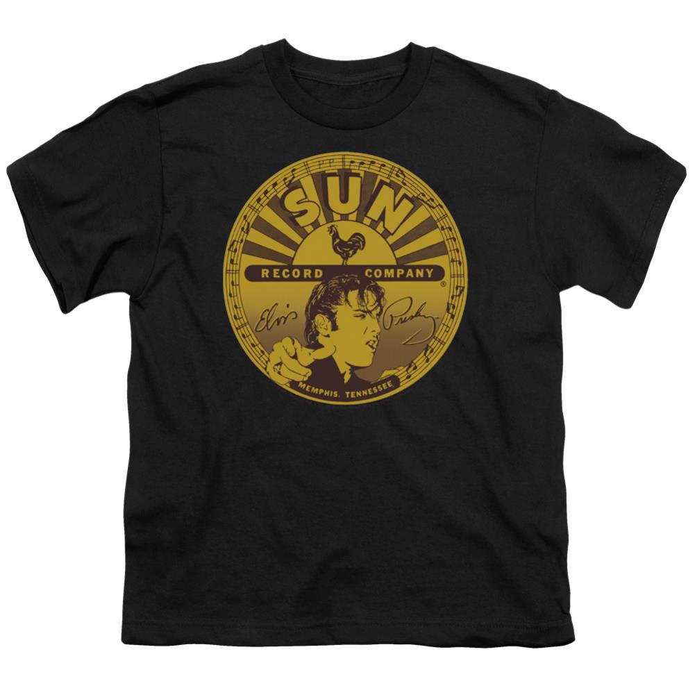 Sun Records Elvis Full Sun Label Youth 18/1 100% Cotton Short-Sleeve T-Shirt