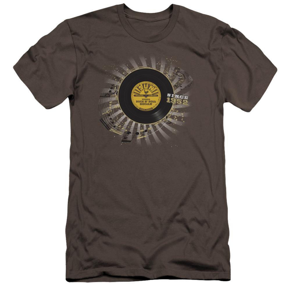 Sun Records Established Men's Ultra-Soft 30/1 Cotton Slim Short-Sleeve T-Shirt