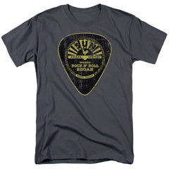 Sun Records Guitar Pick Men's 18/1 Cotton Short-Sleeve T-Shirt