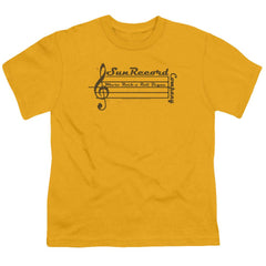 Sun Records Music Staff Youth 18/1 100% Cotton Short-Sleeve T-Shirt