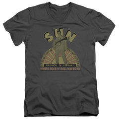 Sun Records Original Son Men's 30/1 Cotton Slim V-Neck T-Shirt