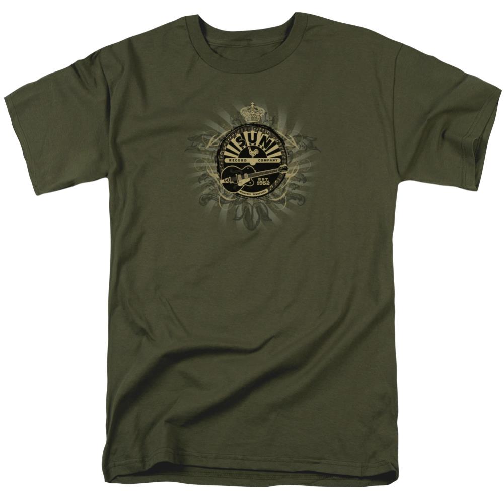 Sun Records Rock Heraldry Men's 18/1 Cotton Short-Sleeve T-Shirt