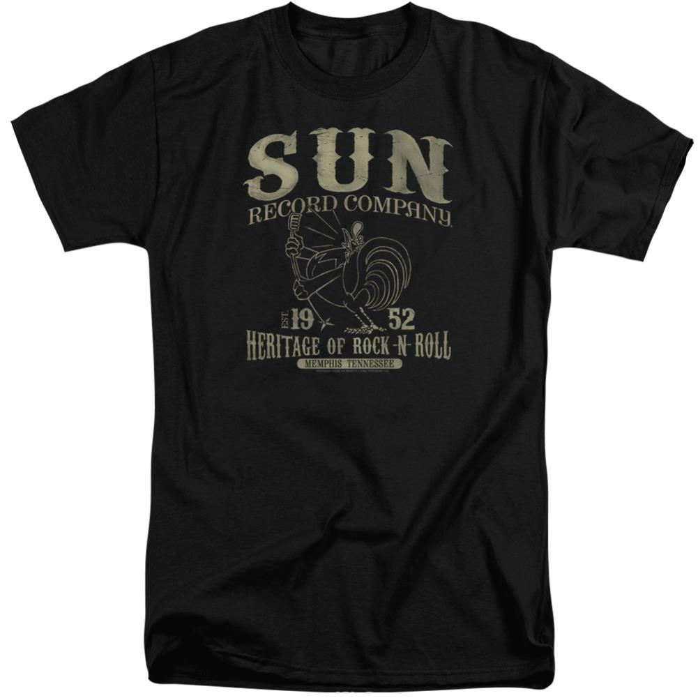 Sun Records Rockabilly Bird Men's 18/1 Tall Cotton Short-Sleeve T-Shirt