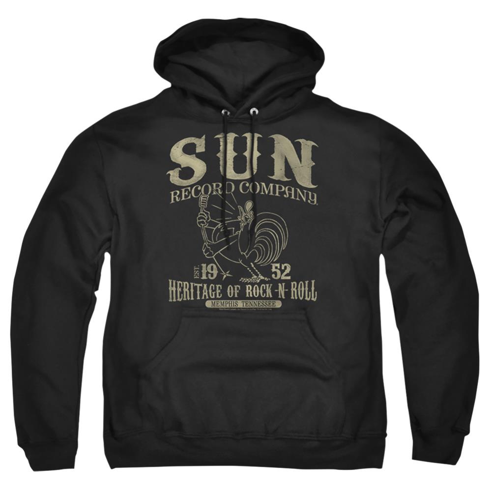 Sun Records Rockabilly Bird Men's Pull-Over 75 25 Poly Hoodie