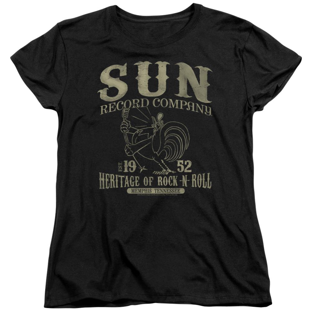 Sun Records Rockabilly Bird Women's 18/1 Cotton Short-Sleeve T-Shirt