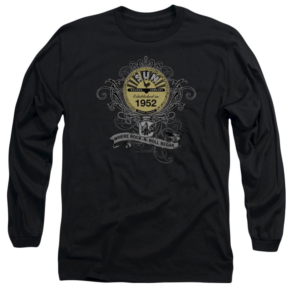 Sun Records Rockin Scrolls Men's 18/1 Cotton Long-Sleeve T-Shirt