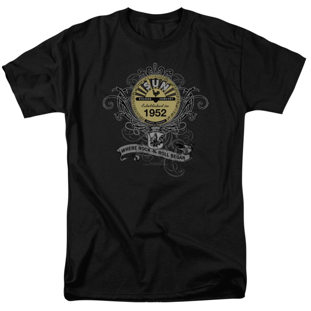 Sun Records Rockin Scrolls Men's 18/1 Cotton Short-Sleeve T-Shirt