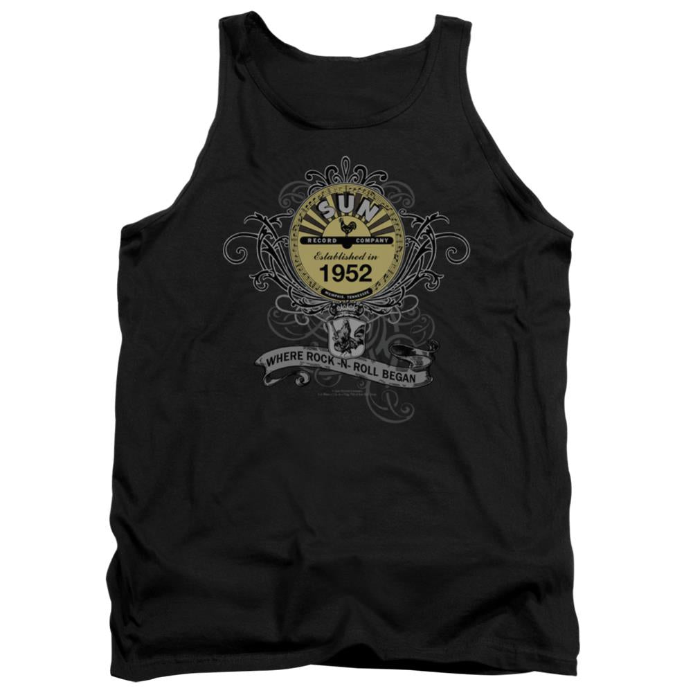 Sun Records Rockin Scrolls Men's 18/1 Cotton Tank Top