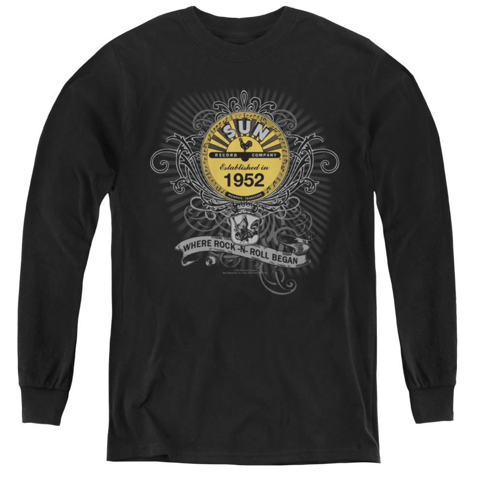 Sun Records Rockin Scrolls Youth Long-Sleeve T-Shirt