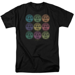 Sun Records Rocking Color Block Men's 18/1 Cotton Short-Sleeve T-Shirt
