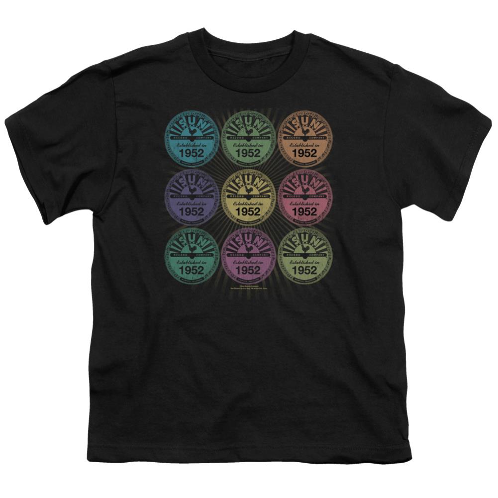 Sun Records Rocking Color Block Youth 18/1 100% Cotton Short-Sleeve T-Shirt