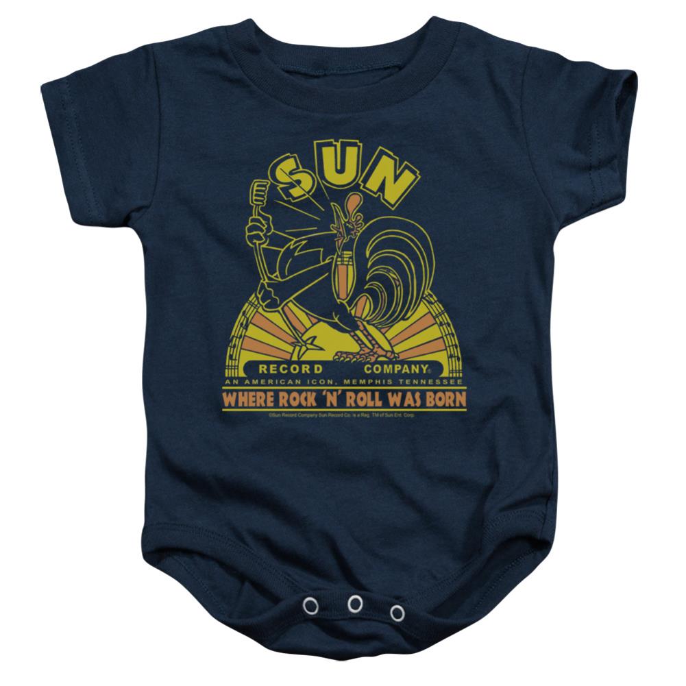 Sun Records Rooster Infant's Cotton SS Snapsuit