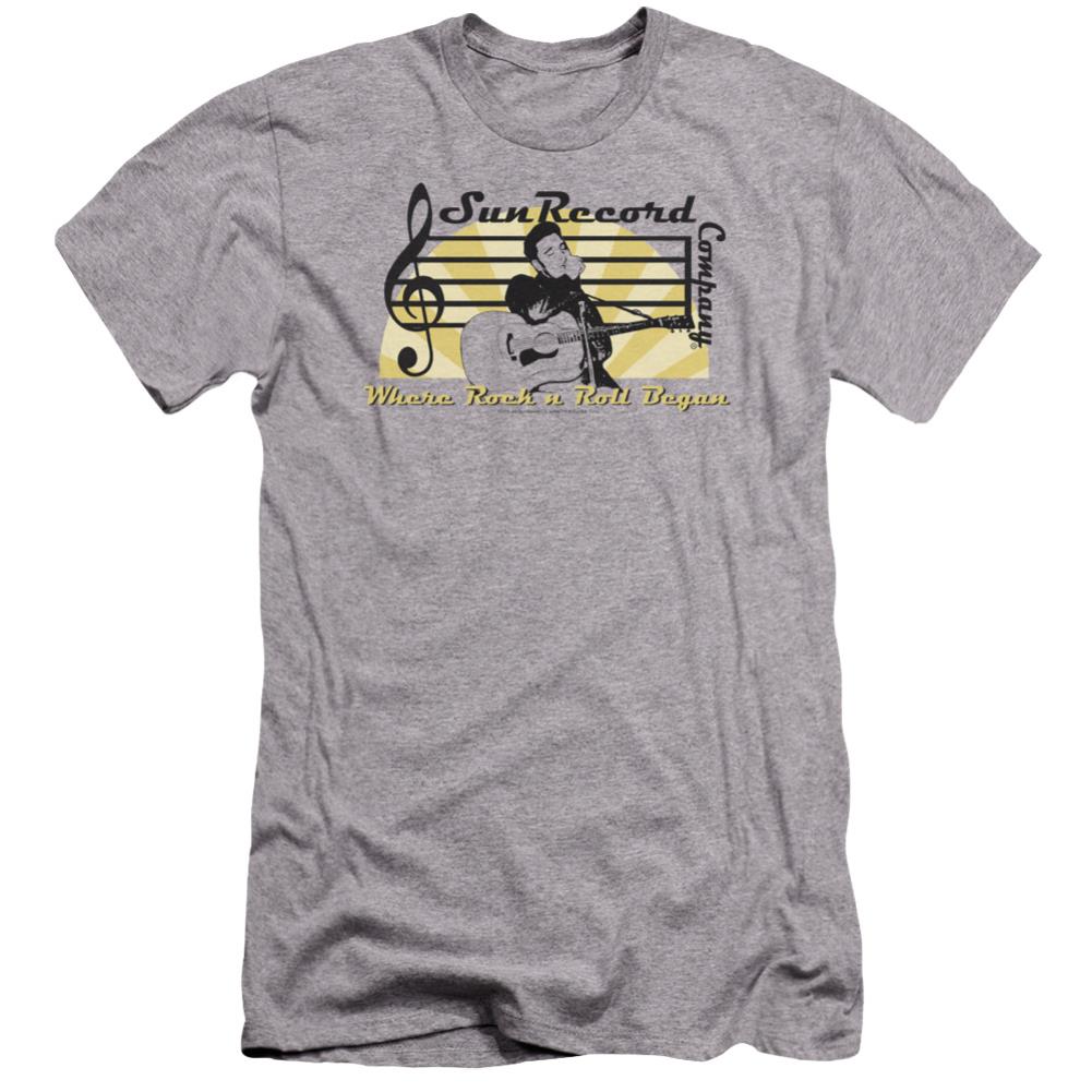 Sun Records Sun Record Company Men's Ultra-Soft 30/1 Cotton Slim Short-Sleeve T-Shirt