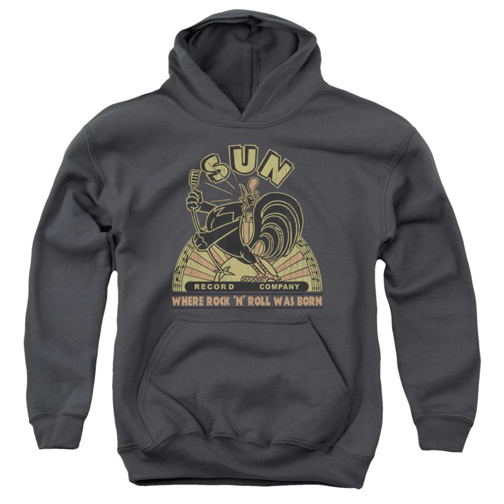 Sun Records Sun Rooster Youth Cotton Poly Pull-Over Hoodie