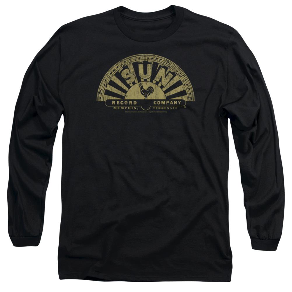 Sun Records Tattered Logo Men's 18/1 Cotton Long-Sleeve T-Shirt